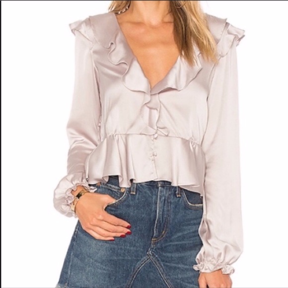 For Love And Lemons Tops - For Love & Lemons Bette Open Back Blouse